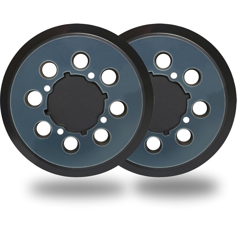 Tockrop 2 Pack 5 Inch 8 Hole Hook and Loop Replacement Sanding Backing Pad Sander Pad for 5" Craftsman CMCW220B & CMEW231 Random Orbit Sander - Image 1